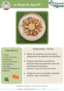 recette wrap spiruline